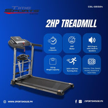 Load image into Gallery viewer, TIMESPORTS | 2 HP MOTORIZED TREADMILL WITH MASSAGER | CSL-GE024
